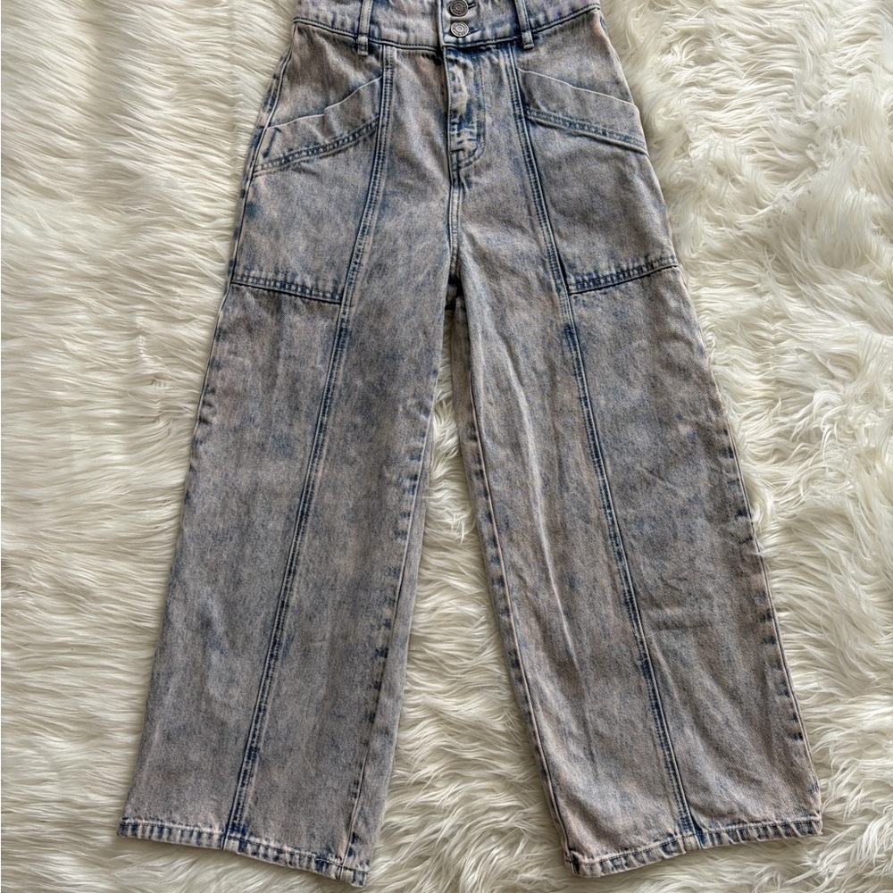 Joie High Rise Wide Leg Jeans - Picture 2 of 7